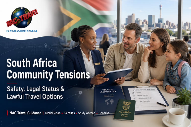 Community Tensions in South Africa: Safety, Legal Status and Lawful Travel Options